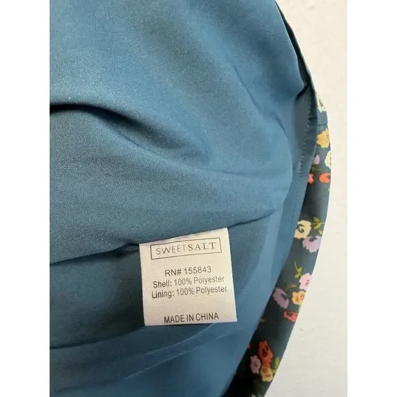 Sweet Salt Cottagecore Prairie Floral Midi Dress Boho Romantic Pockets Women 14 - Picture 8 of 16